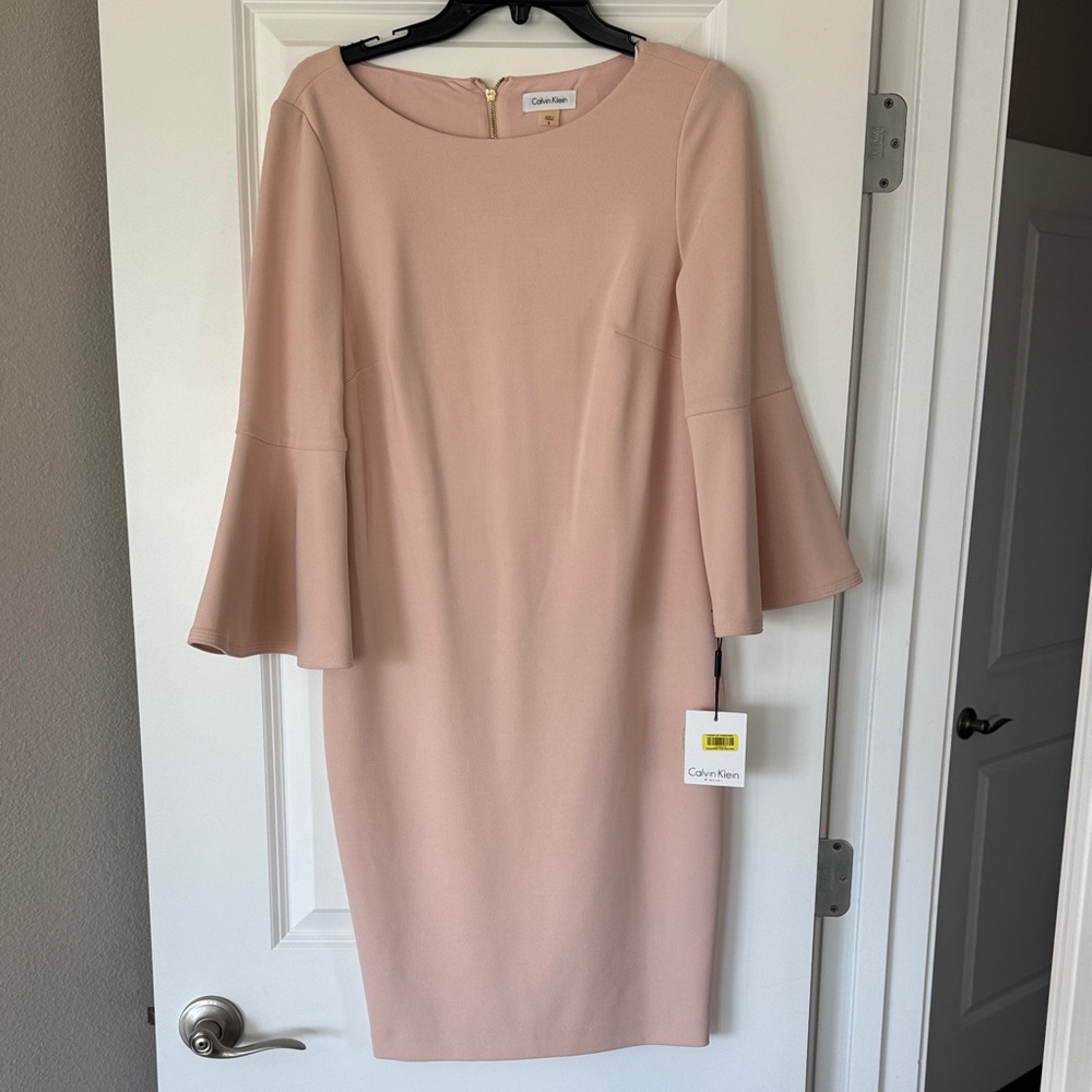Calvin Klein Women's Blush Long Sleeve Dress